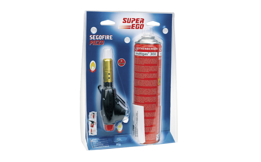 Газовая горелка SUPER-EGO SEGOOFIRE PIEZO с баллончиком BTP300 3555500
