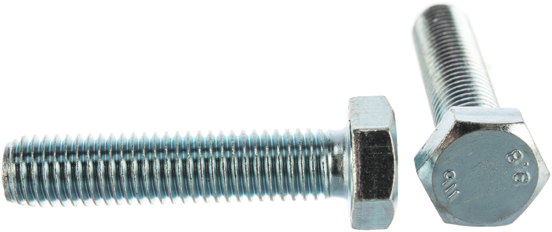 Болт с шестигранной головкой, DIN 933, M12x55 мм, 3 шт, кл. пр. 5.8, оцинкованный, ЗУБР
