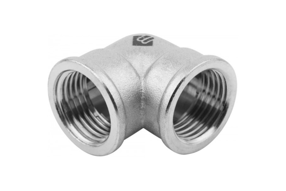 Уголок ЗУБР "ЭКСПЕРТ", никелированная латунь, г/г, 1/2"