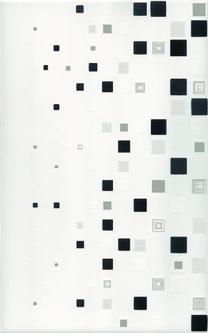  Kwant bialo-czarny Декор 25х40