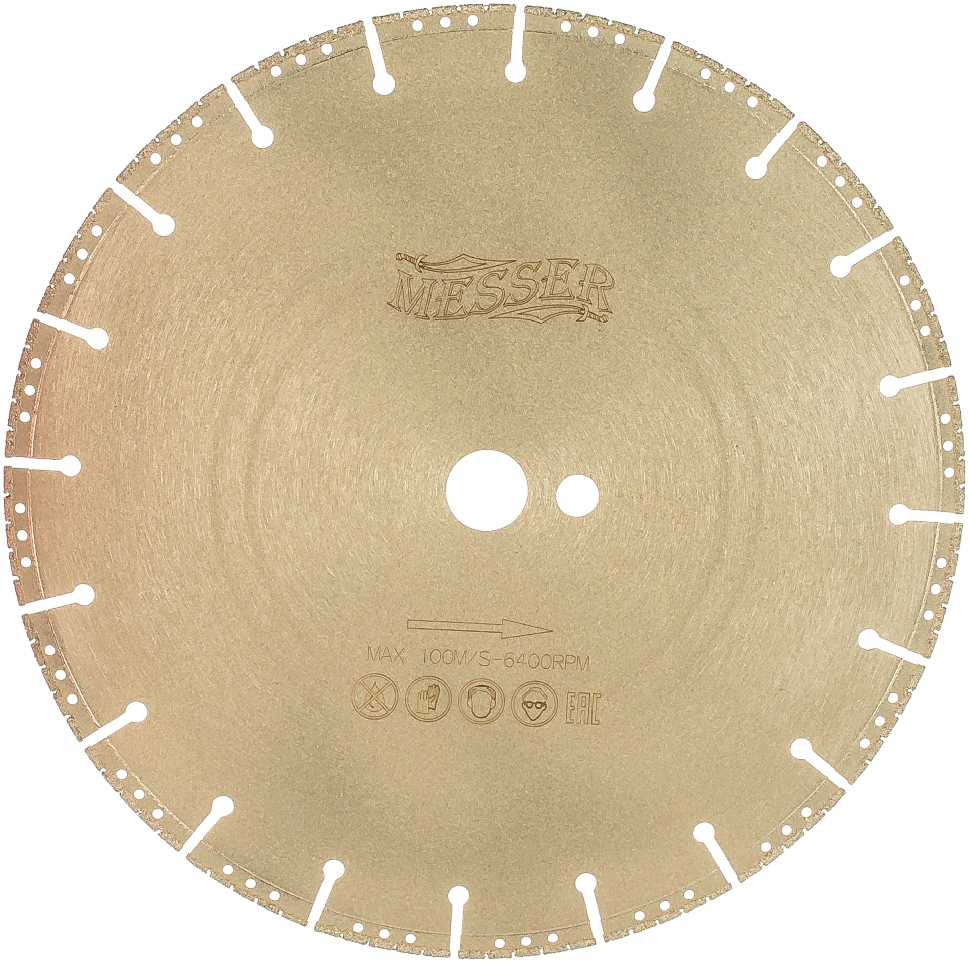Диск алмазный по металлу F/M (302х25.4 мм) MESSER 01-61-300