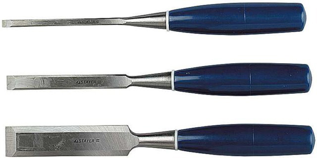 STAYER Max-Cut набор стамесок с пластмассовой рукояткой, 3шт