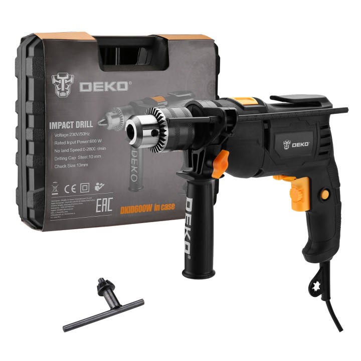 Ударная сетевая дрель DEKO DKID600W 063-4126