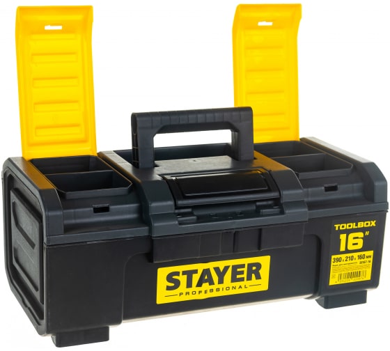 Ящик для инструмента "TOOLBOX-16" пластиковый, STAYER Professional
