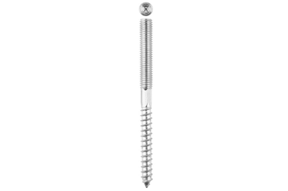 Шпилька сантехническая, шестигранник, Torx 25, М8x60мм, 1800шт, оцинкованная, ЗУБР