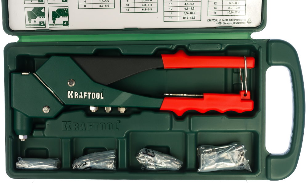 Поворотный заклепочник KRAFTOOL EXPERT-360 31176-H6