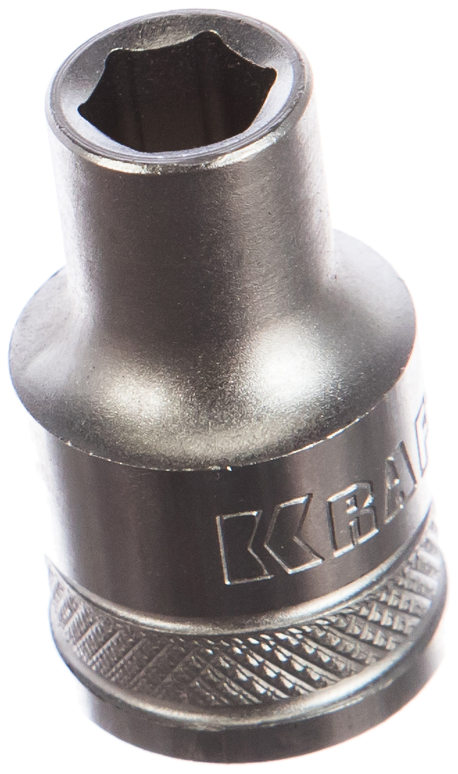 Торцовая головка KRAFTOOL "INDUSTRIE QUALITAT", Cr-V, FLANK, хромосатинированная, 1/2", 9 мм