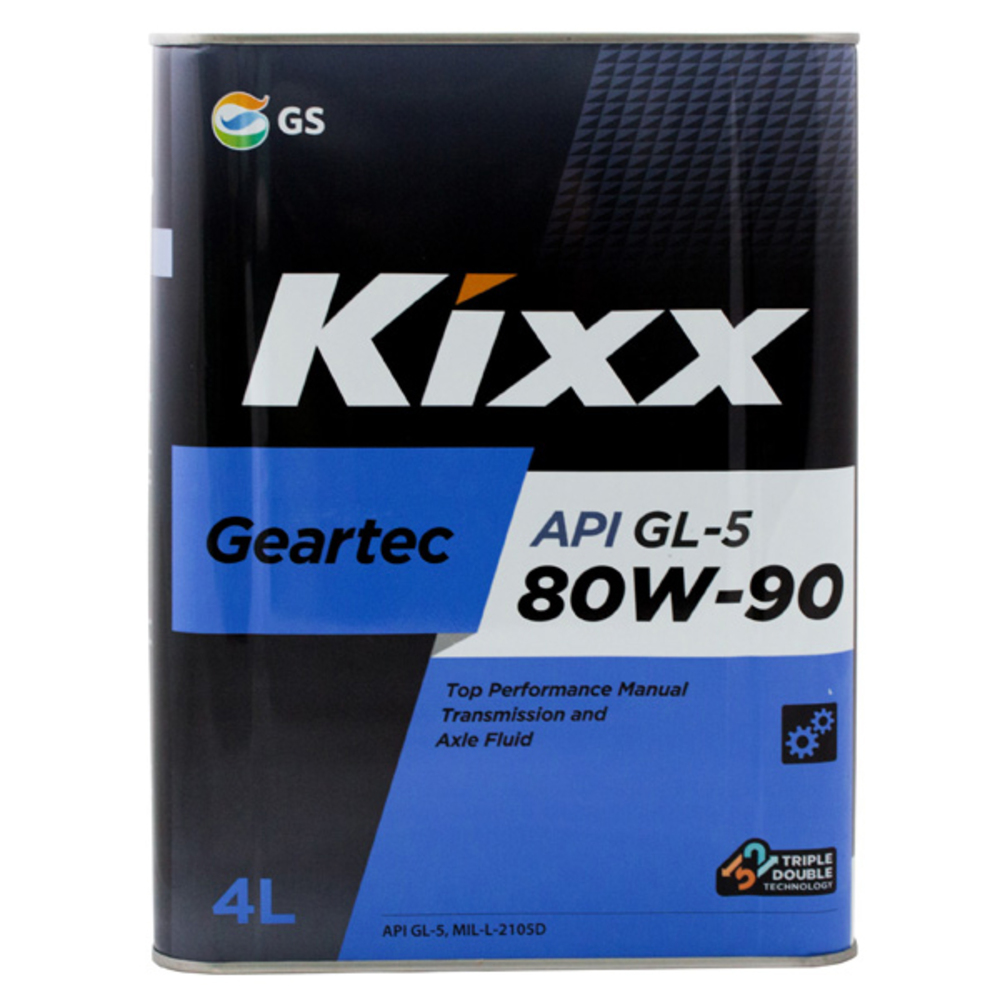 Трансмиссионное масло KIXX GEARTEC 80W90, полусинтетическое, 4 л L298344TE1