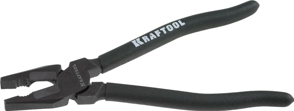 Плоскогубцы KRAFTOOL "KarbMax" комбинированные, с твердосплавными вставками, покрытие оксидированное с полировкой, 220мм