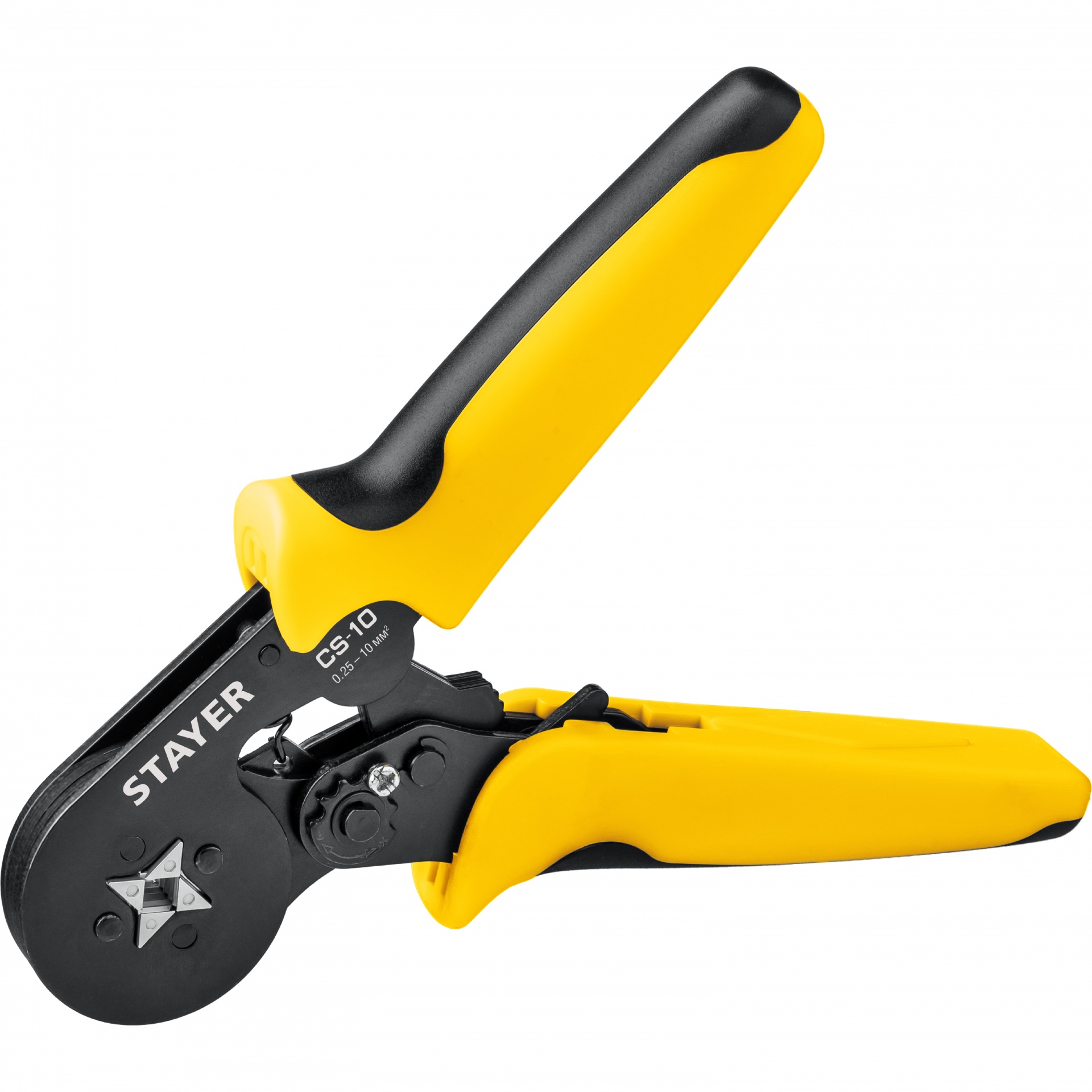 CS-10 пресс-клещи для втулочных наконечников 0.25 - 10 мм.кв,  STAYER Professional