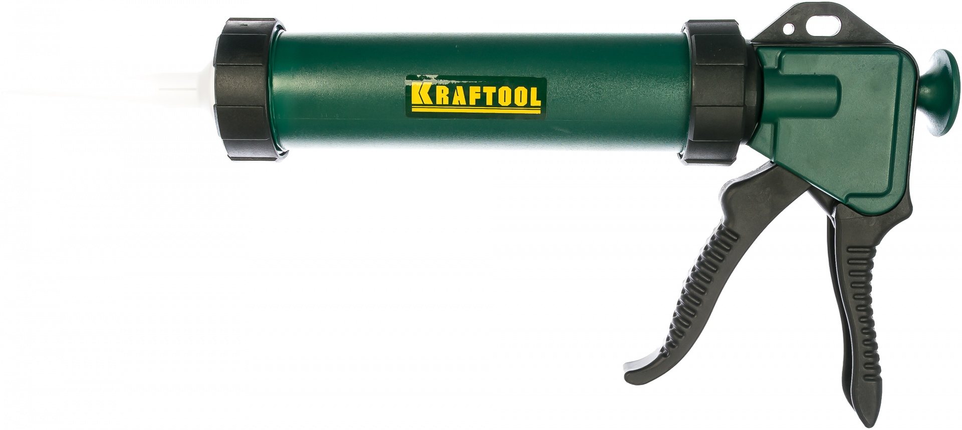 KRAFTOOL универсальный закрытый пистолет для герметика Professional, 3 сменных сопла.