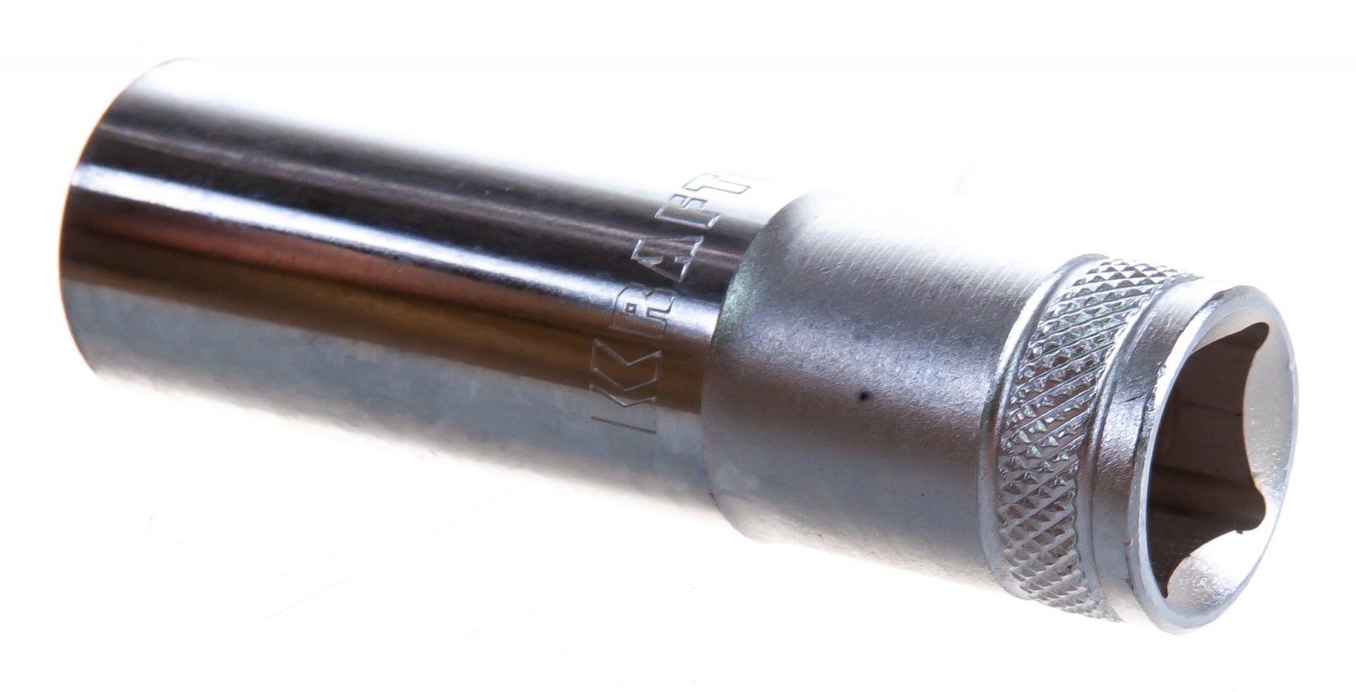 Торцовая головка KRAFTOOL "INDUSTRIE QUALITAT", удлиненная, Cr-V, FLANK, хромосатинированная, 1/2", 16 мм