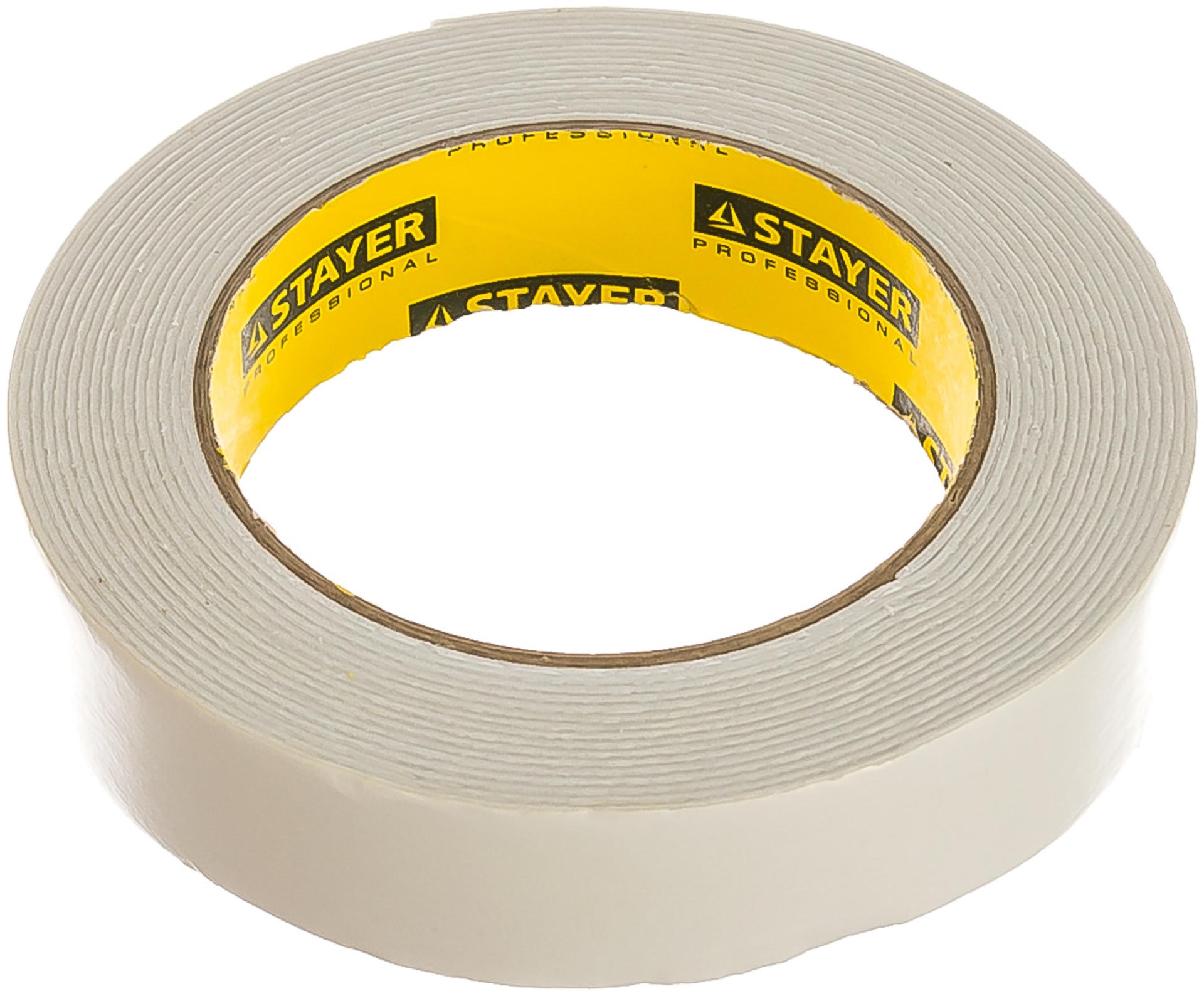 Двухсторонняя клейкая лента на вспененной основе, STAYER Professional 12231-25-05, белая, 25мм х 5м