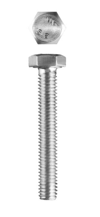 Болт ГОСТ 7798-70, M10 x 50 мм, 3 шт, кл. пр. 5.8, оцинкованный, ЗУБР