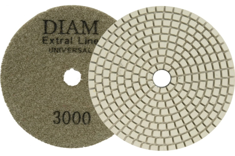 Круг алмазный гибкий шлифовальный Extra Line Universal №3000 (100х2.5 мм; сухая/мокрая) DIAM 000678