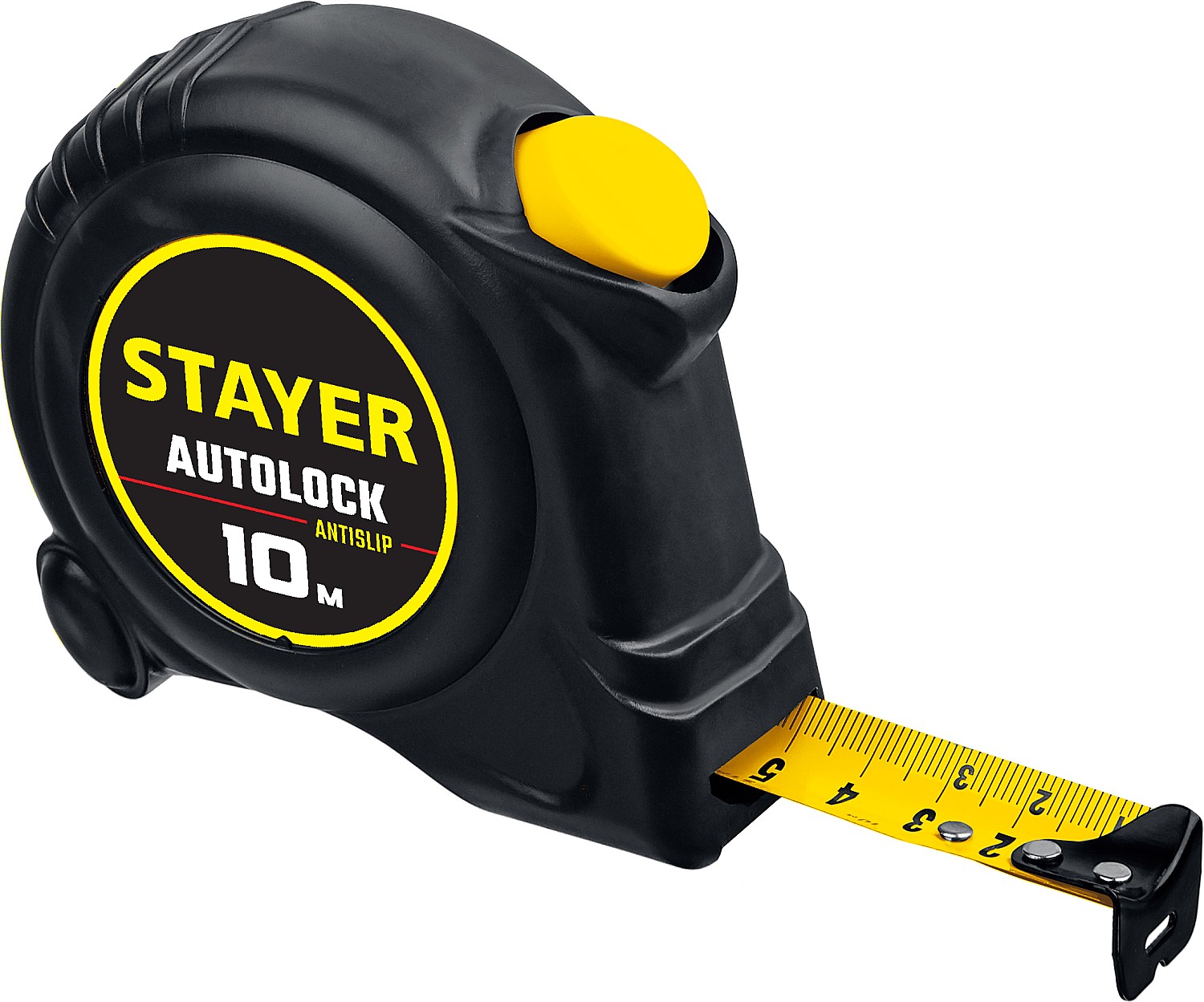 STAYER АutoLock 10м / 25мм рулетка с автостопом