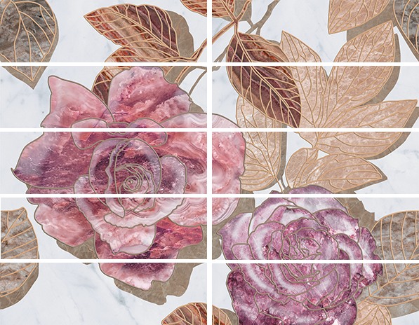  Argos flowers Бордюр 7,5х25