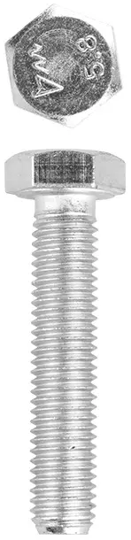 Болт ГОСТ 7798-70, M16 x 60 мм, 5 кг, кл. пр. 5.8, оцинкованный, ЗУБР
