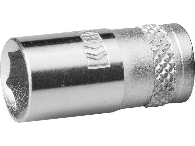 Торцовая головка KRAFTOOL "INDUSTRIE QUALITAT", Cr-V, FLANK, хромосатинированная, 1/4", 12 мм