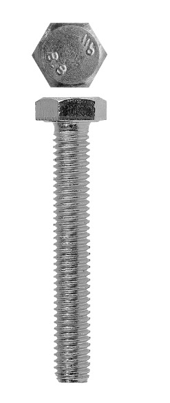 Болт с шестигранной головкой, DIN 933, M10x55 мм, 3 шт, кл. пр. 5.8, оцинкованный, ЗУБР