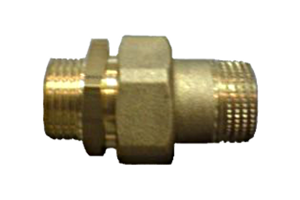 Соединитель GENERAL FITTINGS прямой с накидной гайкой, латунь, ш/ш, 3/4"