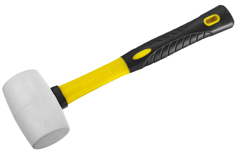 Белая резиновая киянка STAYER PROFI 900 г