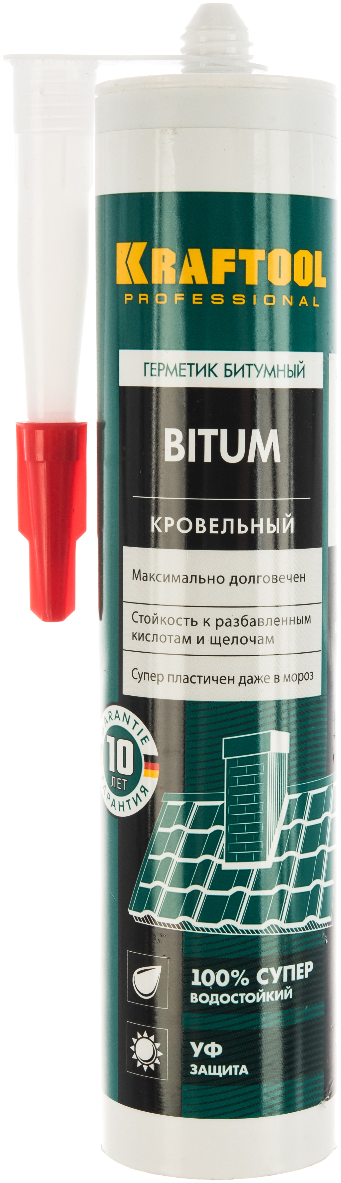 Битумный герметик KRAFTOOL Bitum 300 мл черный