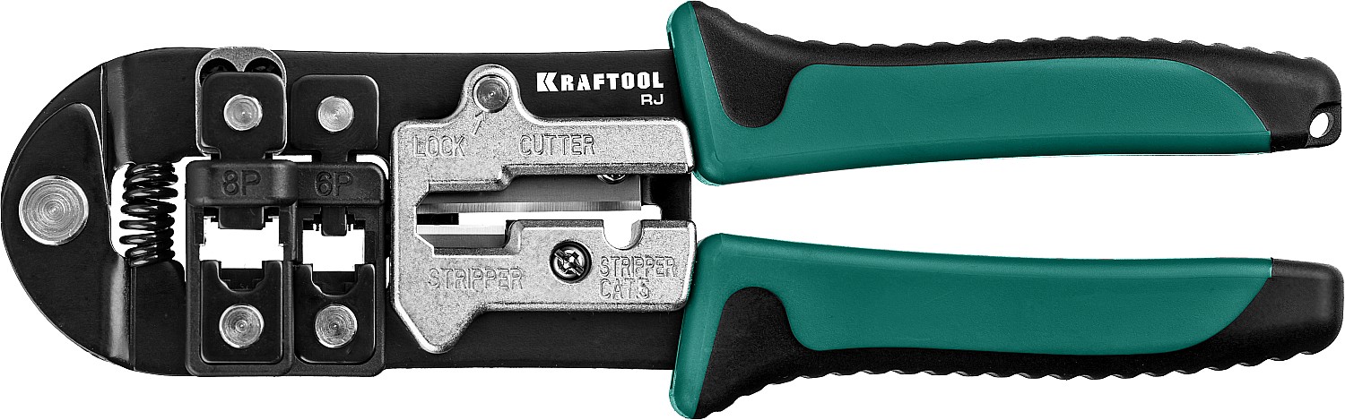 RJ  кримпер универсальный, RJ45, RJ11/RJ12, KRAFTOOL