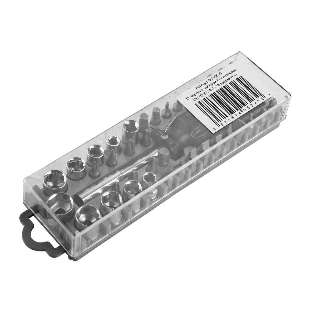 Отвертка с набором бит и головок DEKO BS38-1 065-0510