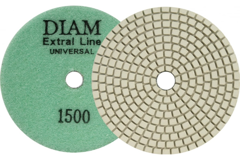 Круг алмазный гибкий шлифовальный Extra Line Universal №1500 (100х2.5 мм; сухая/мокрая) DIAM 000677