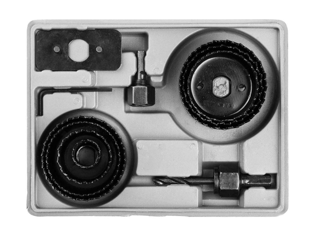 STAYER Maxcut 7шт, набор кольцевых коронок по дереву 22-67мм
