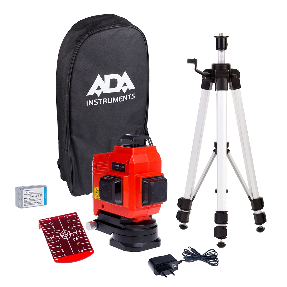 Лазерный уровень ADA TopLiner 3-360 Set с калибровкой А00484К