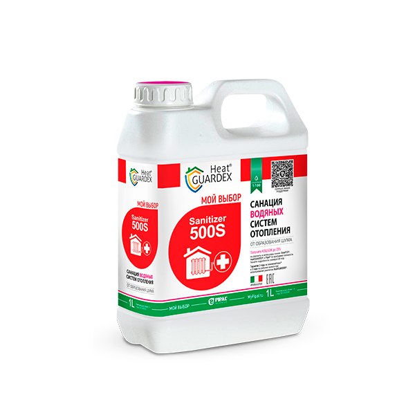 HeatGUARDEX® Sanitizer 500 S Реагент для санации теплоносителя и устранения шума в системах отопления, 1л
