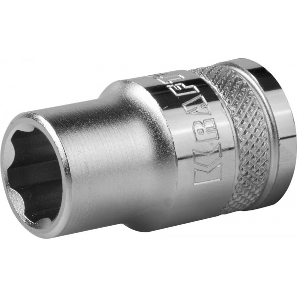 Головка торцевая "INDUSTRIE QUALITAT" (Cr-V, SUPER-LOCK, хромосатинированная, 1/2", 10 мм) Kraftool 27801-10_z01