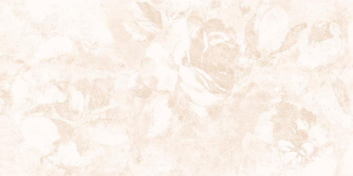  Fresco Плитка настенная декорированная рельеф цветы светло-бежевый  (FRL302D) 29,8x59,8