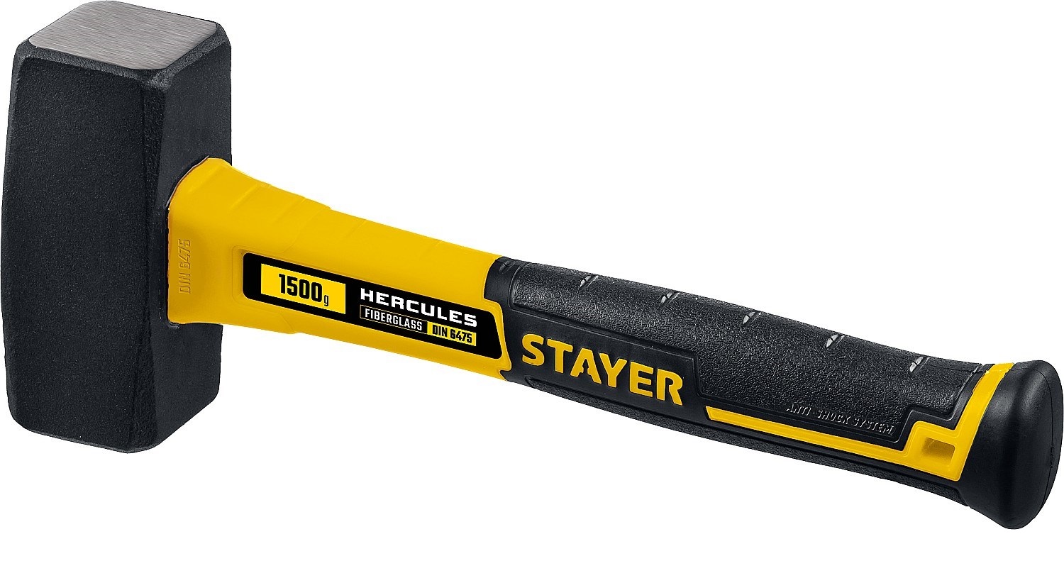 STAYER Hercules 1.5 кг кувалда с фиберглассовой рукояткой