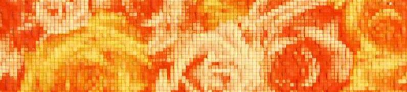 Плитка Фьюжн Бордюр оранжевый 1504-0076 9х40