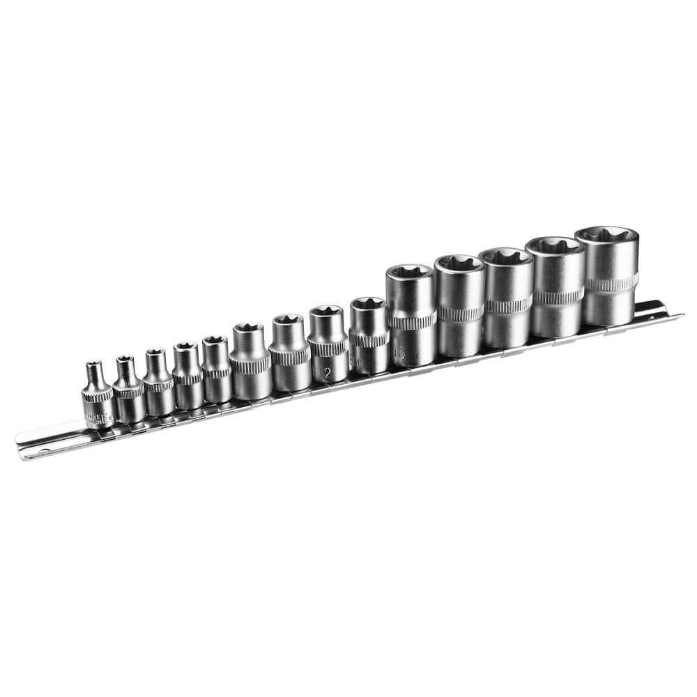 Набор универсальных головок 1/4", 3/8", 1/2" DEKO DKSS13-1 (4-24мм, 14 предметов) 065-0328