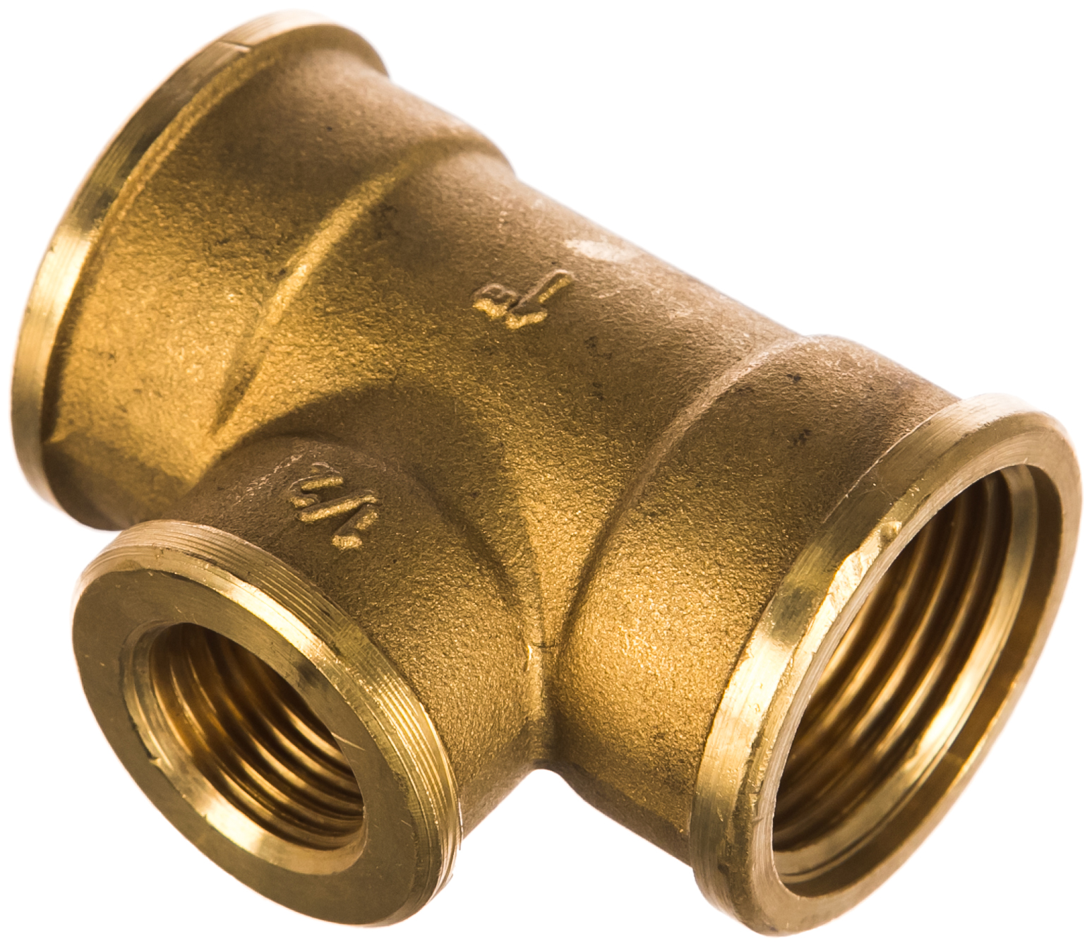 Тройник GENERAL FITTINGS переходной, латунь, г/г/г, 1"-1/2"-1"