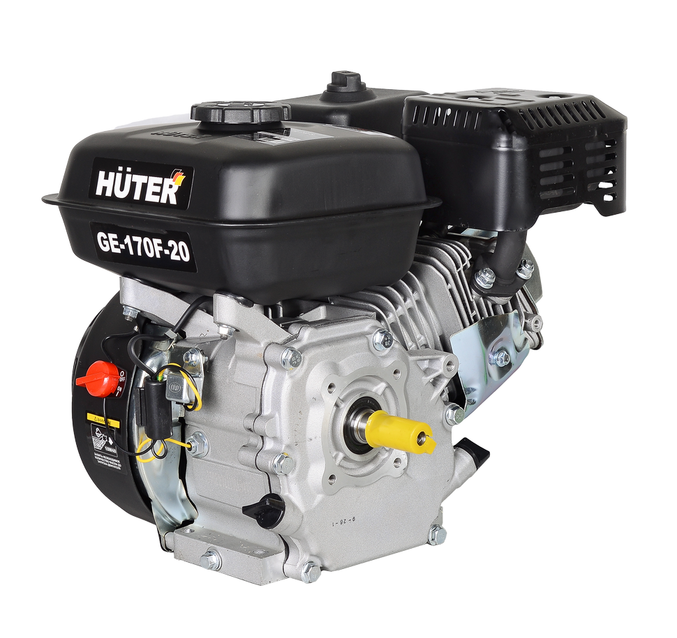 Двигатель бензиновый GE-170F-20 HUTER
