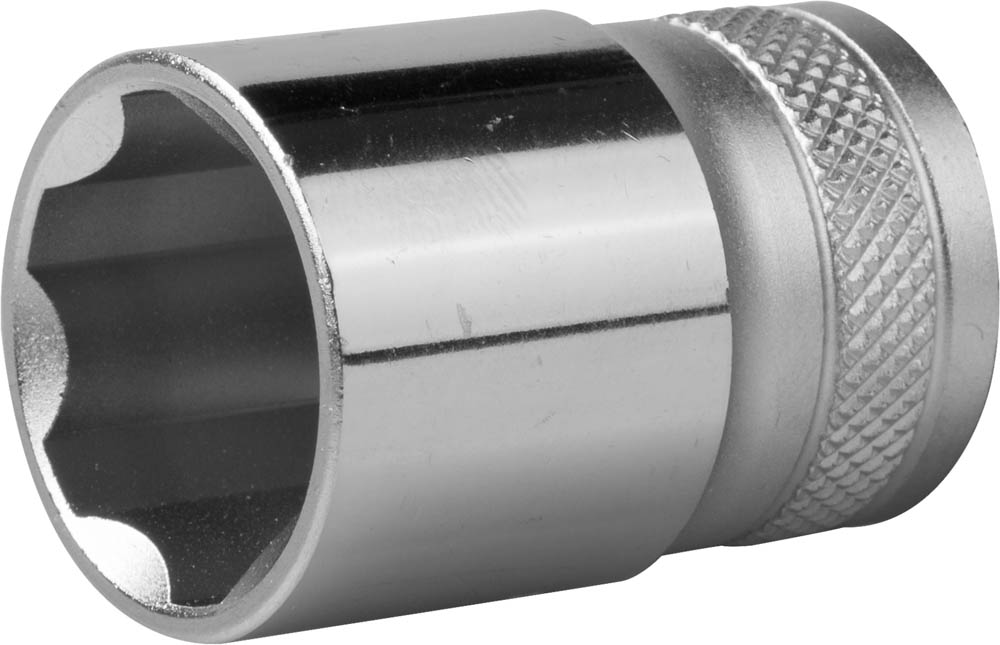 Торцовая головка "INDUSTRIE QUALITAT" хромосатинированная (SUPER-LOCK, 1/2", 21 мм) Kraftool 27801-21_z01