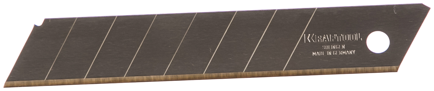 KRAFTOOL SOLINGEN Titanium 18 мм лезвия сегментированные с покрытием TiN, 8 сегментов, 5 шт