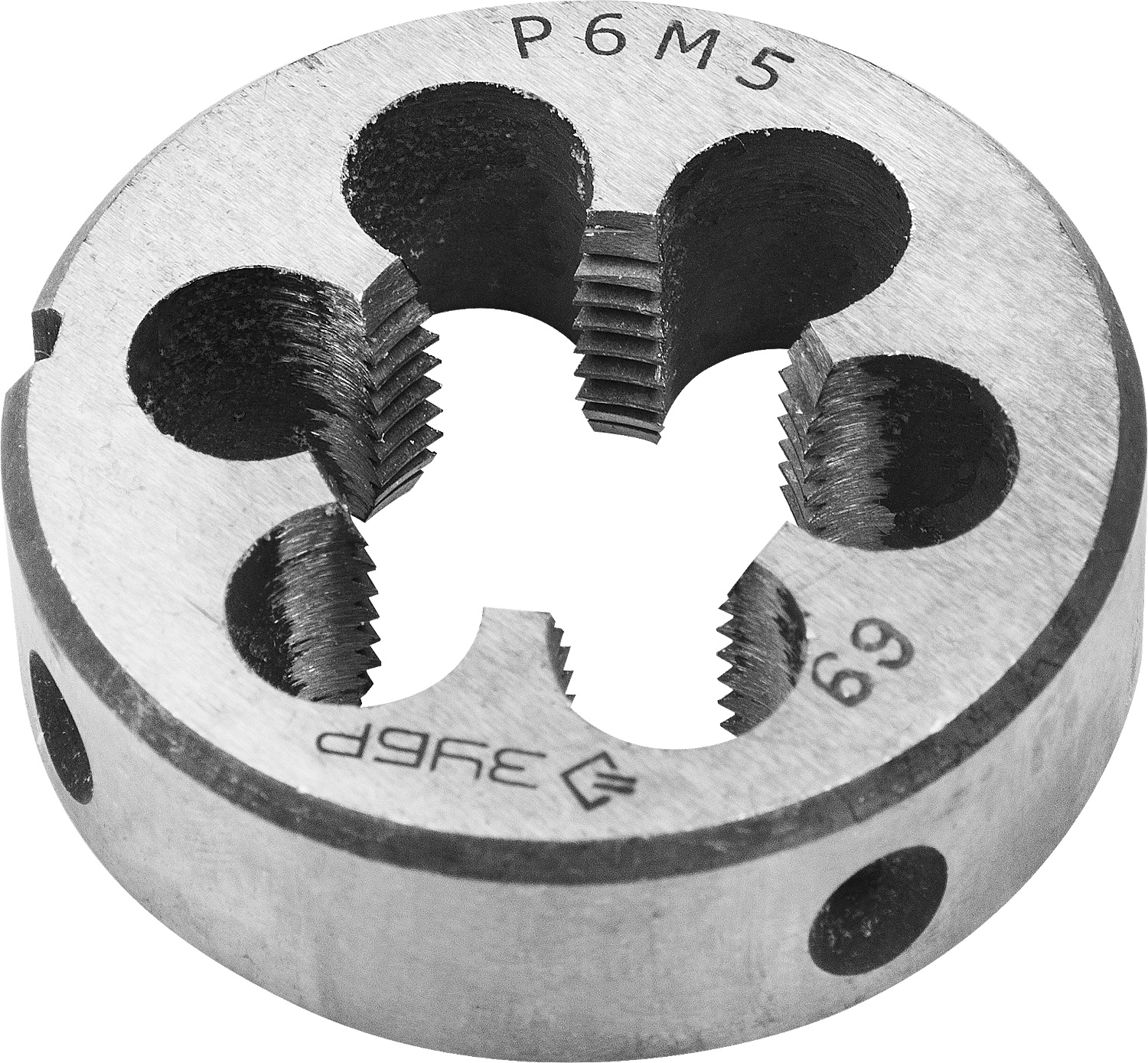 ЗУБР М20x2.5мм, плашка, сталь Р6М5, круглая машинно-ручная 4-28023-20-2.5