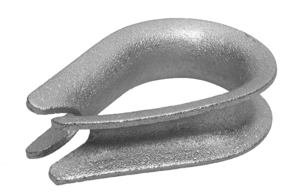Коуш DIN 6899, 6мм, 50 шт, оцинкованный, ЗУБР