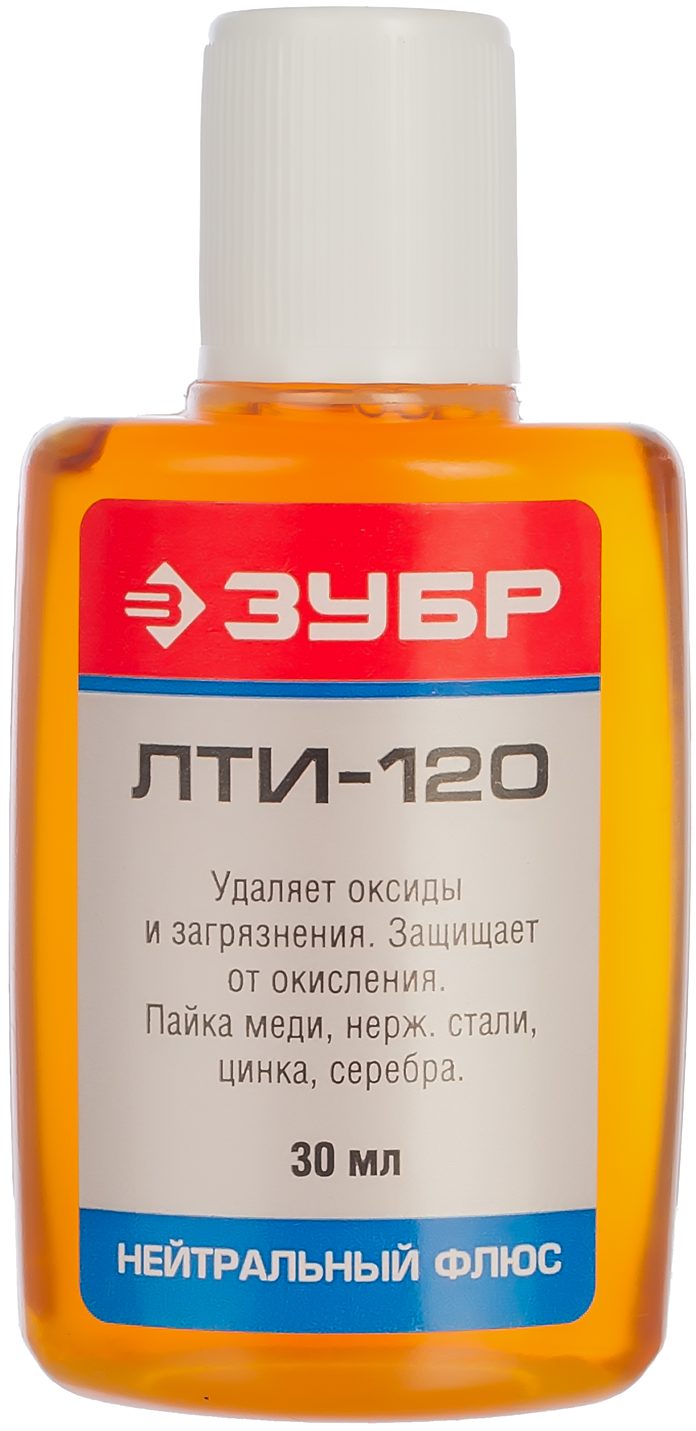 Флюс ЗУБР ЛТИ-120, пластиковый флакон, 30мл