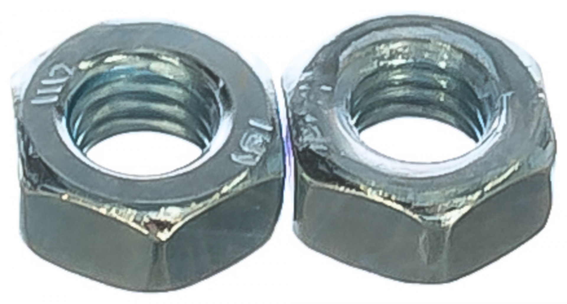 Гайка ГОСТ 5927-70, M6, 25 шт, кл. пр. 6, оцинкованная, ЗУБР