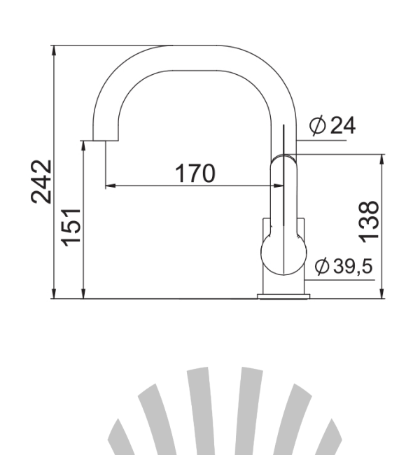  Смеситель для раковины LAPARET LEGNA высокий N4013302LPT