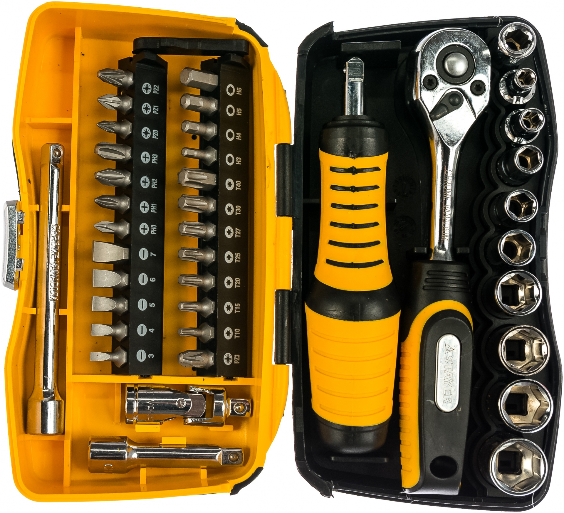 STAYER PRO Compact 39 универсальный набор инструмента 39 предм.
