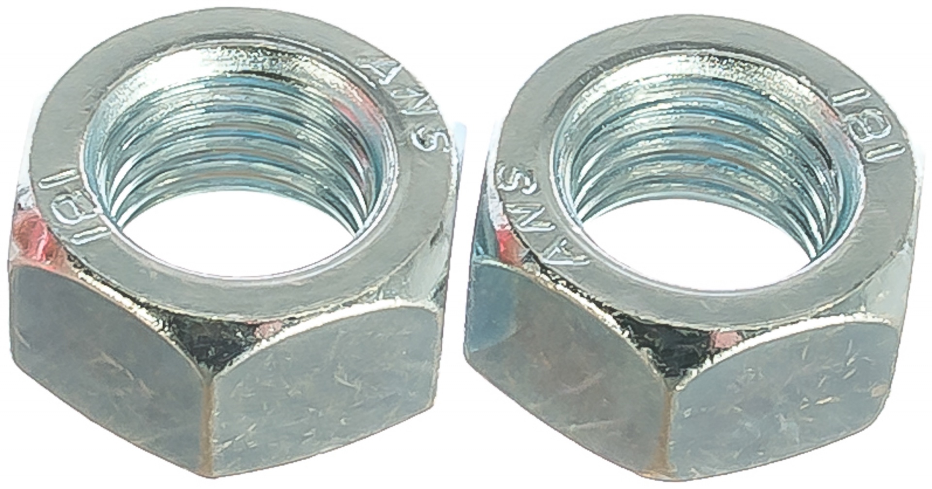 Гайка ГОСТ 5927-70, M16, 2 шт, кл. пр. 6, оцинкованная, ЗУБР