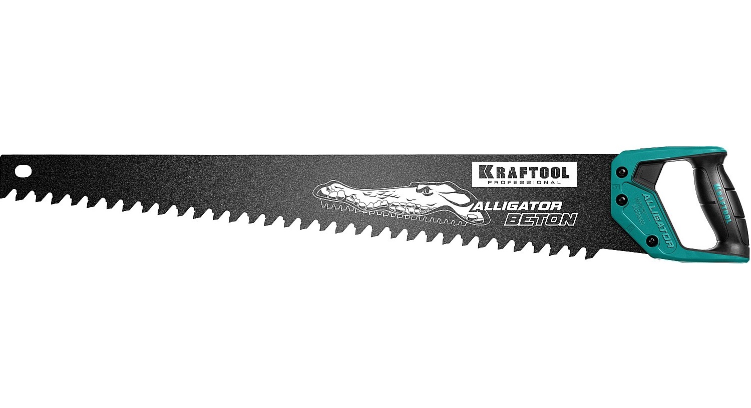 Ножовка по бетону (пила) "Alligator BETON" 700 мм, твердосплавные напайки, для пиления блоков чистого бетона, KRAFTOOL